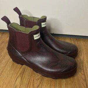 Hunter Burgundy Winter & Rain Boots